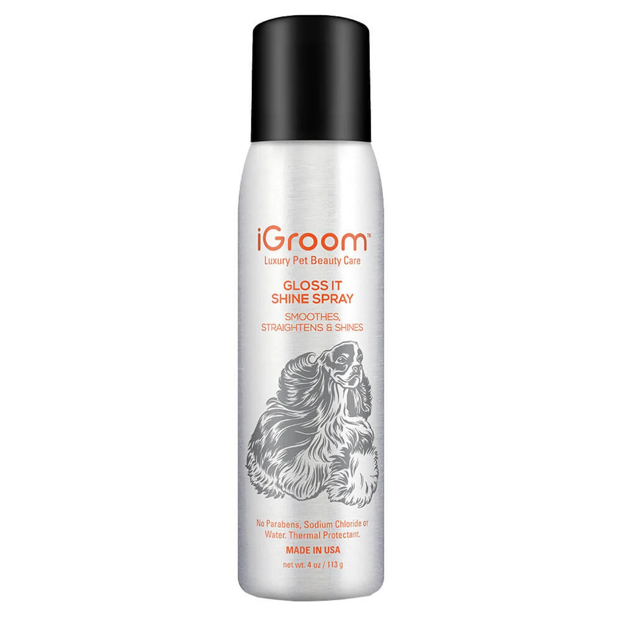 IGroom Gloss It Smoothing Aerosol Finishing Spray 4oz 1 IGroom Gloss It Smoothing Aerosol Finishing Spray 4oz