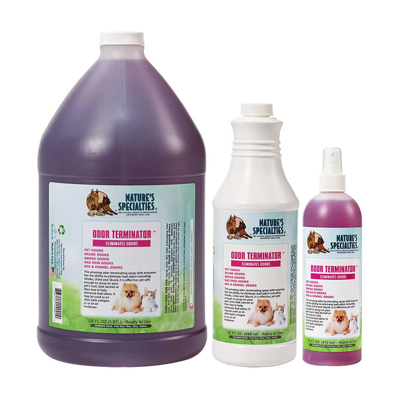 Nature's Specialties Odor Terminator™ Deodorant Spray For Dogs And Cats 1 Nature's Specialties Odor Terminator™ Deodorant Spray For Dogs And Cats