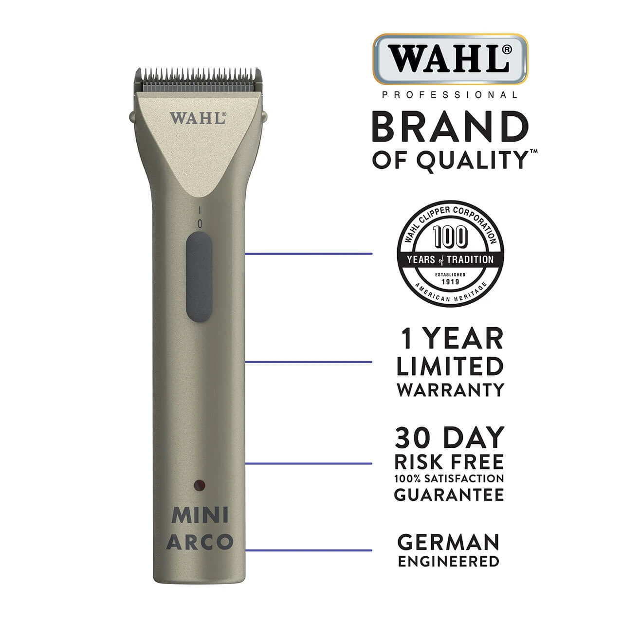Wahl Mini Arco Corded/Cordless Trimmer 6 Wahl Mini Arco Corded/Cordless Trimmer - Image 6