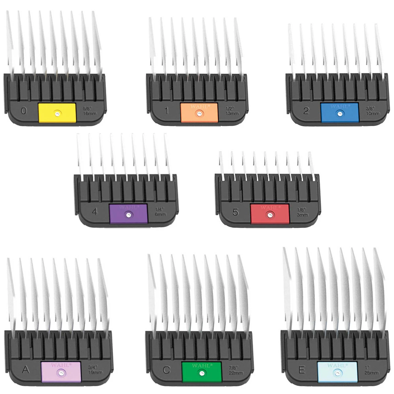 Individual Wahl Stainless Steel Guide Combs For Detachable Blades 1 Individual Wahl Stainless Steel Guide Combs For Detachable Blades