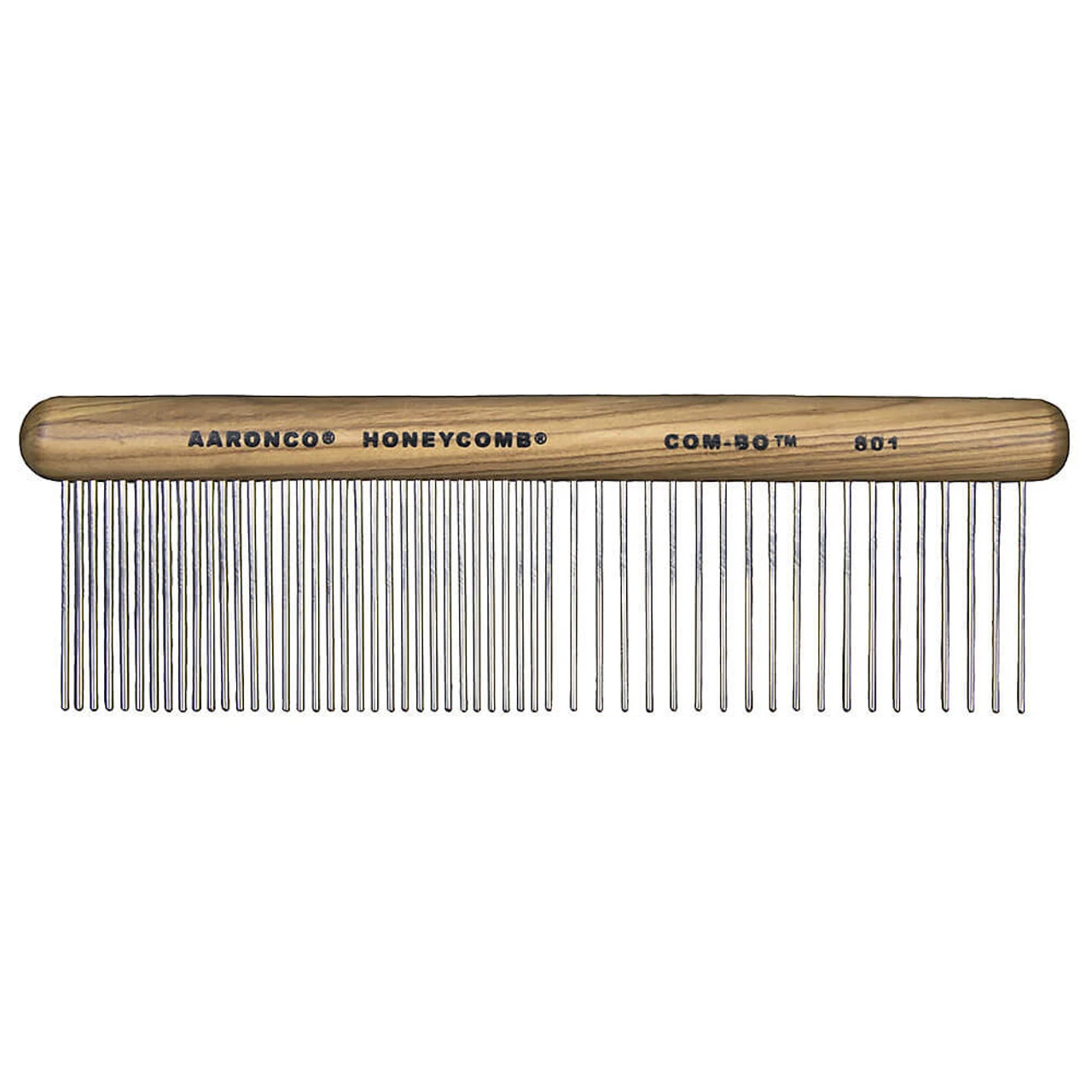 Aaronco 801 Com-bo Fine/Coarse Wood Handle Combination Comb 1 Aaronco 801 Com-bo Fine/Coarse Wood Handle Combination Comb