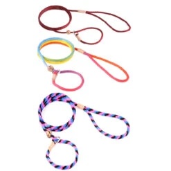 Alvalley Nylon Slip Leads With Stops – 4ft