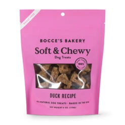 Bocce's Bakery Basic Recipe Duck Soft And Chewy Dog Treat 6oz