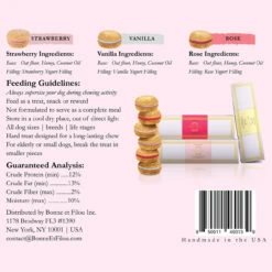 Bonne Et Filou Strawberry, Rose, And Vanilla Dog Macaron Combo Pack - 18 Treats 13 Bonne Et Filou Strawberry, Rose, And Vanilla Dog Macaron Combo Pack - 18 Treats -Cherrybrook Sales 2024 25 BF04 01 6 52599.1694805732