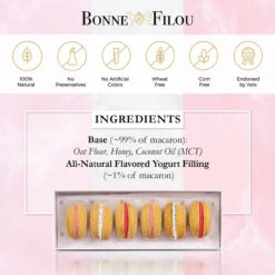 Bonne Et Filou Strawberry, Rose, And Vanilla Dog Macaron Combo Pack - 18 Treats 15 Bonne Et Filou Strawberry, Rose, And Vanilla Dog Macaron Combo Pack - 18 Treats -Cherrybrook Sales 2024 25 BF04 01 8 95452.1694805753