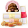 Bonne Et Filou Strawberry, Rose, And Vanilla Dog Macaron Combo Pack - 18 Treats