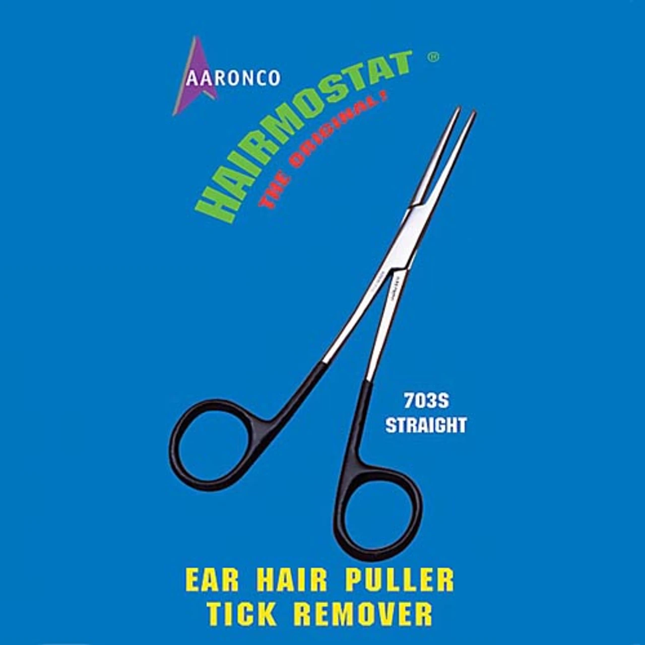 Aaronco Hairmostat - 5.5 Inch Straight Non-Locking With Vinyl Coated Handles 1 Aaronco Hairmostat - 5.5 Inch Straight Non-Locking With Vinyl Coated Handles