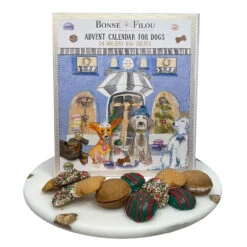 Bonne Et Filou Dog Treat Holiday Advent Calendar - 24 Treats