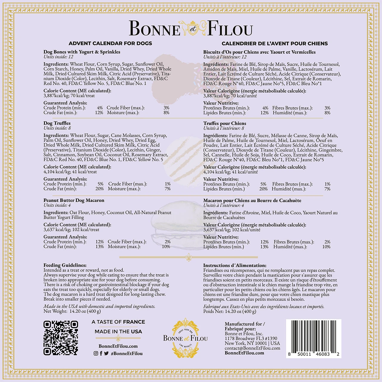 Bonne Et Filou Dog Treat Holiday Advent Calendar - 24 Treats 6 Bonne Et Filou Dog Treat Holiday Advent Calendar - 24 Treats - Image 6