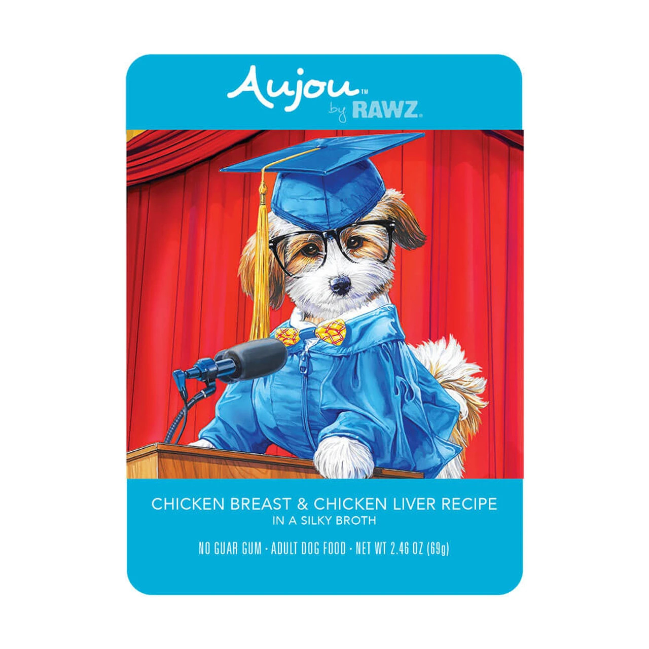 Rawz Aujou Dog Shredded Chicken Breast & Chicken Liver - Case Of Eight Pouches 1 Rawz Aujou Dog Shredded Chicken Breast & Chicken Liver - Case Of Eight Pouches