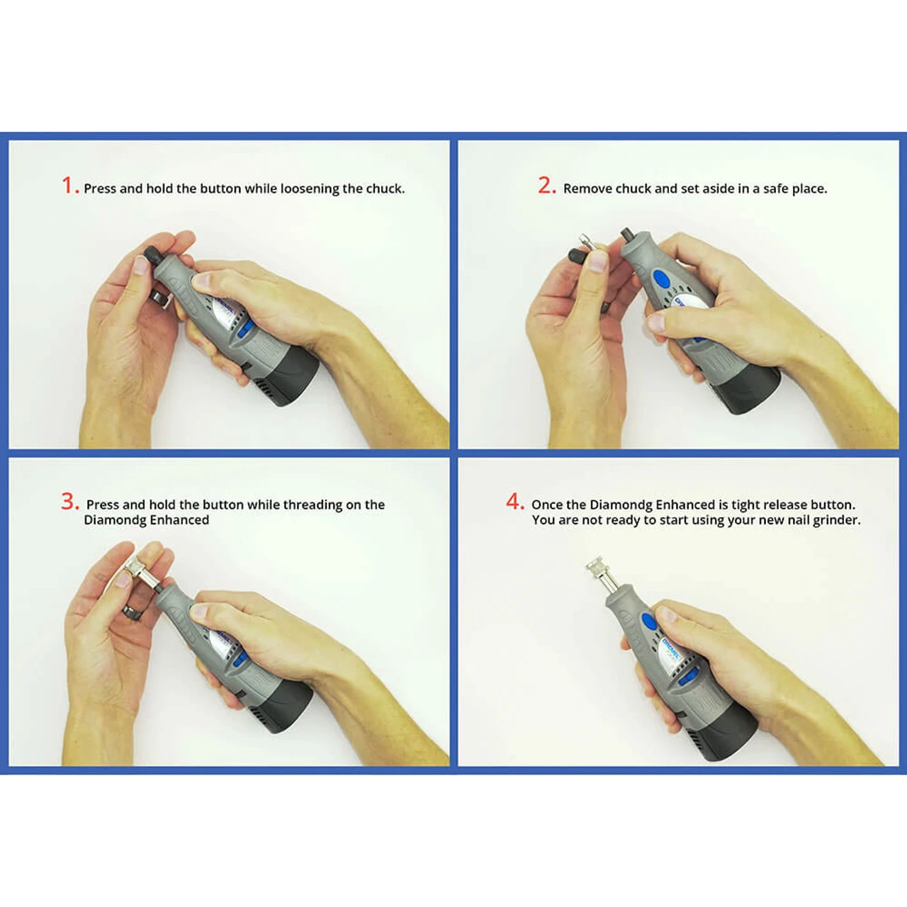 Diamondg Rotary Nail Grinders For Threaded Tools 2 Diamondg Rotary Nail Grinders For Threaded Tools - Image 2